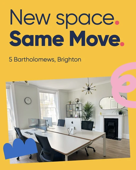 New space. Same Move. A look inside our new studio at 5 Bartholomews, Brighton.