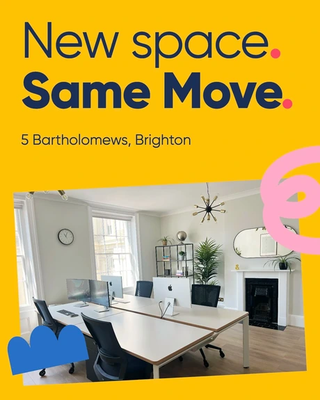 New space. Same Move. A look inside our new studio at 5 Bartholomews, Brighton.