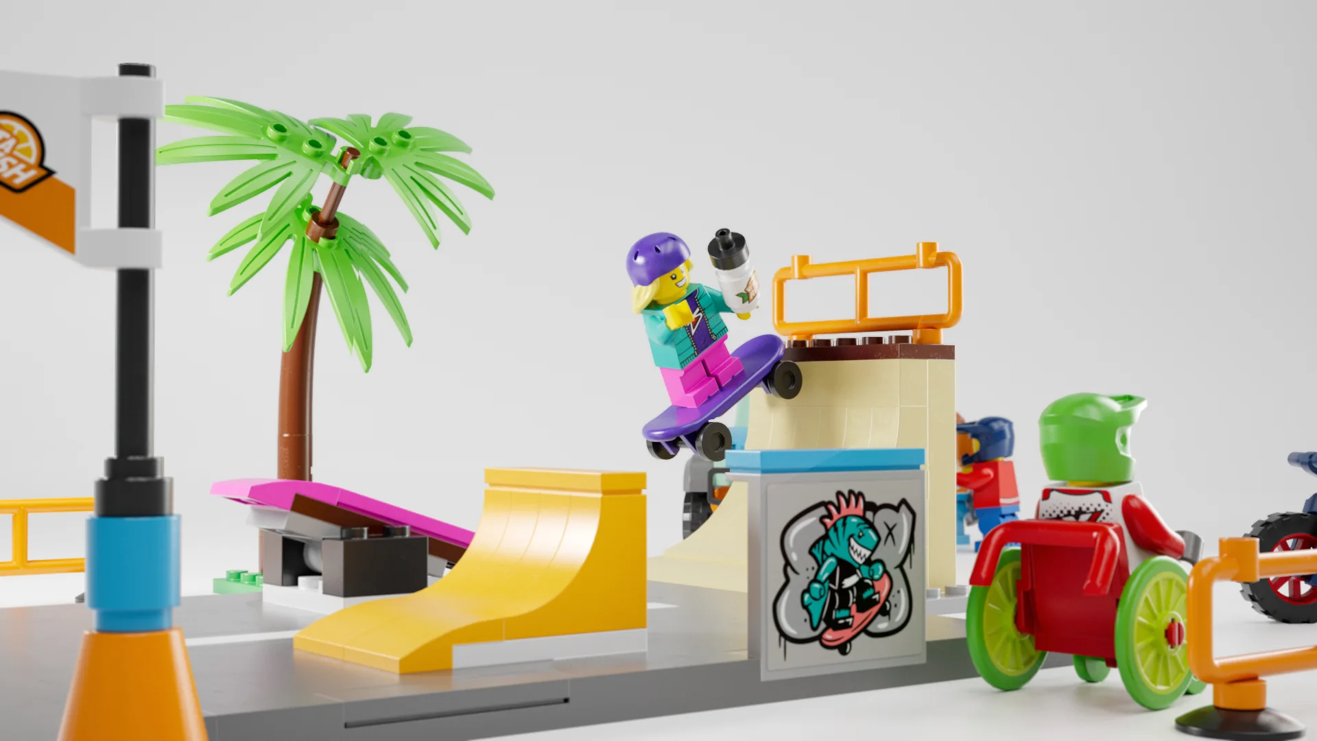 A final scene from the LEGO City interactive world