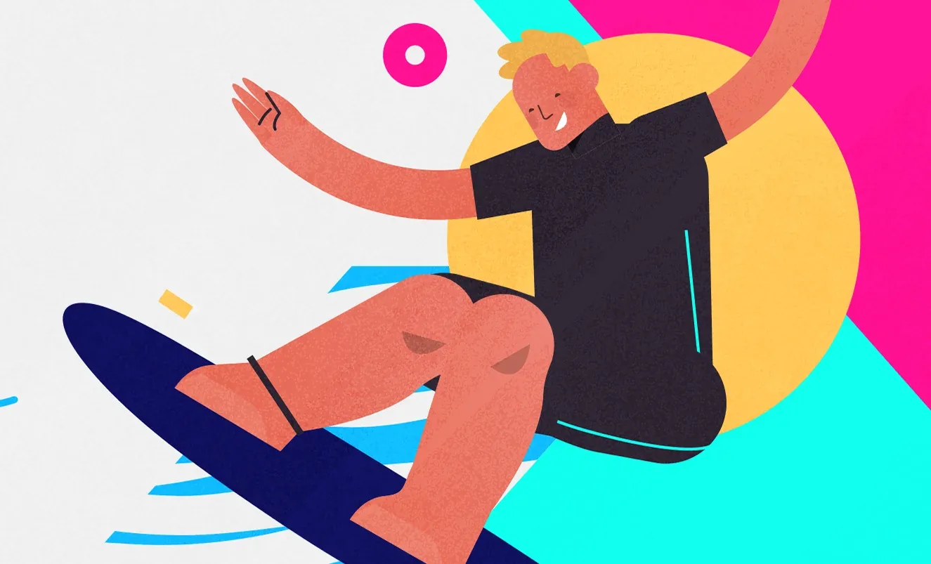 Jamie O’Brien surf app 2D character animation