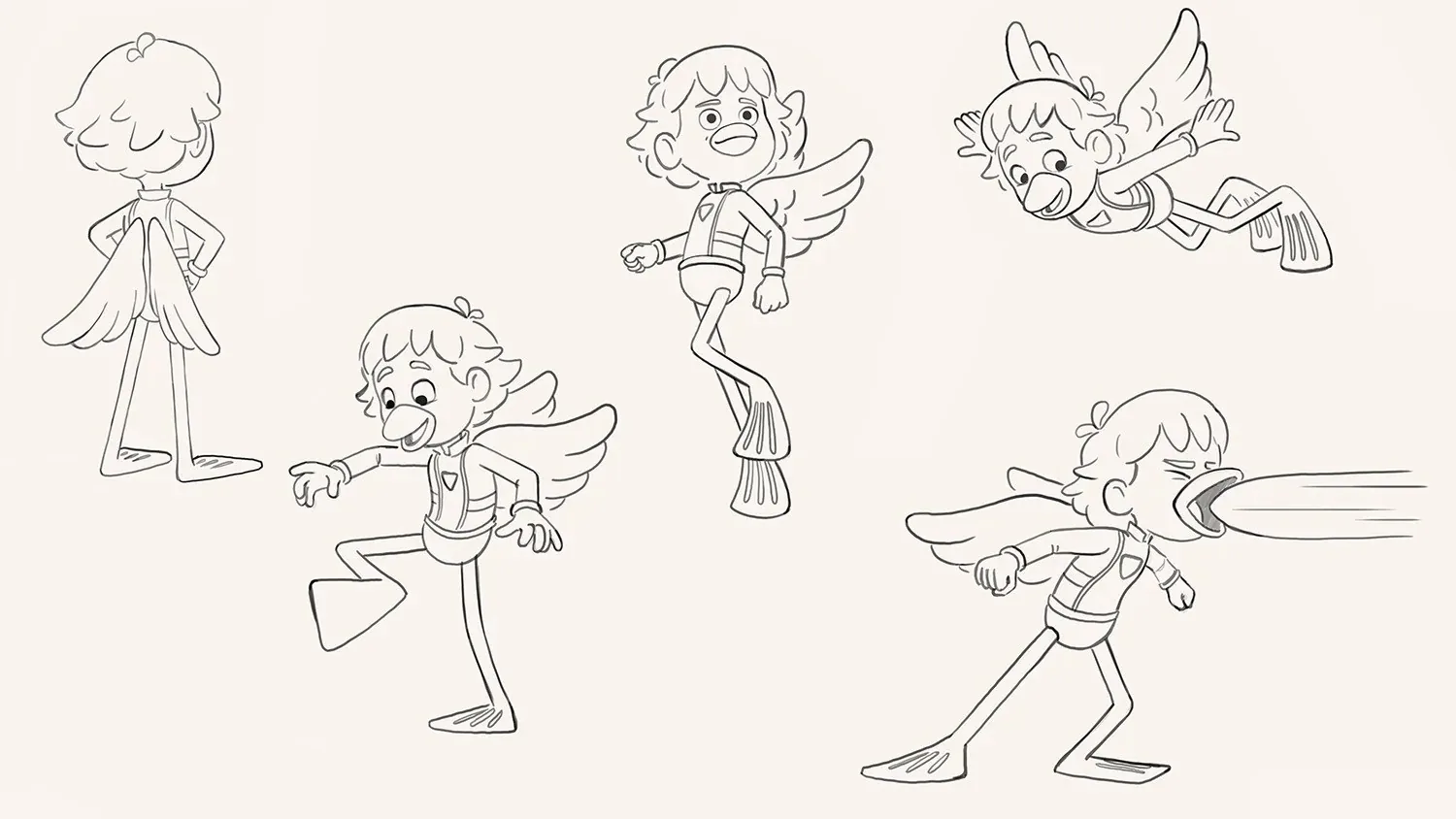 Magic Maia superhero costume sketches